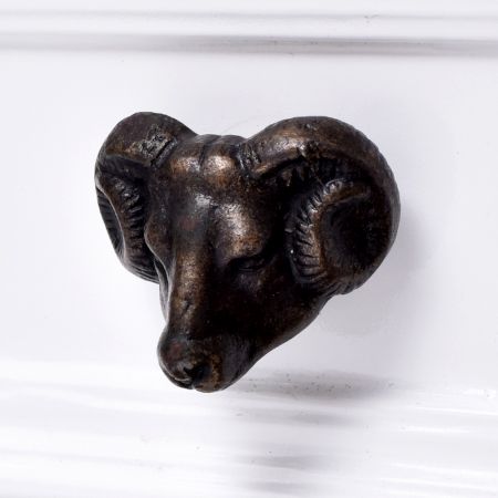 Antique Iron Sheep Shape Kids Drawer Knobs
